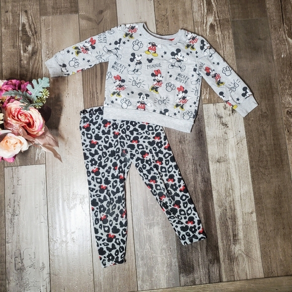 Disney Junior Minnie Mouse Toddler Girl Size 3T 2 Piece Outfit - Picture 1 of 16